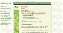 Desktop Screenshot of blackcreekwatershed.org